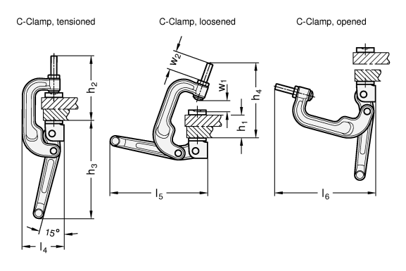 C-Clamps GN 855