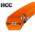Pas klinowy obustronny Hi-Power-Dubl-V CC240 GATES