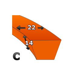 Pas klinowy C 5314 /S.Stomil