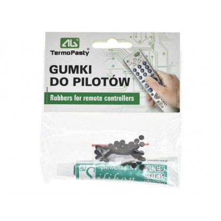 Gumki AGT-021 100 gumek + klej 8g AG Termopasty