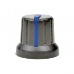 Gałka N-4 szara, znacznik niebieski 6mm