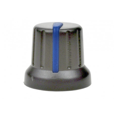 Gałka N-4 szara, znacznik niebieski 6mm