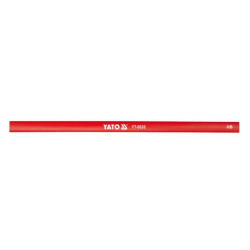 Ołówek stolarski, czerwony hb YATO