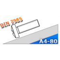 Wkręt do metalu DIN 7985 M4x10 stal kwasoodporna