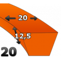 Pas klinowy 20X12.5 2050/S.Stomil