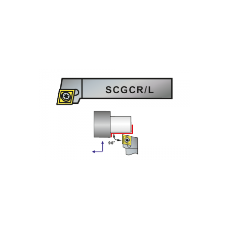 Nóż tokarski składany SCGCR 1212-09