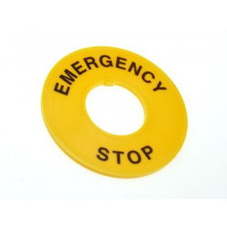 Tabliczka ostrzegawcza T14-2275 żółta okrągła