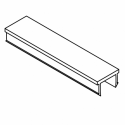 Profil zaślepiający do kabli (szary, aluminiowy) 40-10, 45-10 i 50-10
