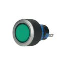 Kontrolka LAS1-AWY-D/G/24/P,  podświetlenie LED 24V AC/DC, zielone, fi22, IP65, do lutowania, Onpow