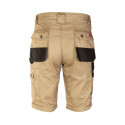 Spodnie krótkie do pasa Brixton practical - kolor beżowy - rozmiar 56