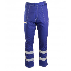 Spodnie do pasa z pasami odblaskowymi Brixton snow niebieskie - rozmiar XL