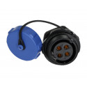 Złącze elektryczne SP2112/S4-2 na panel 21 mm, 4 tory, 1,5mm2, 25A 500V