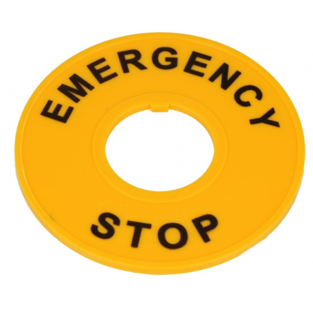 Tabliczka ostrzegawcza T14-2260 żółta okrągła