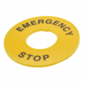 Tabliczka ostrzegawcza T14-2276 żółta okrągła