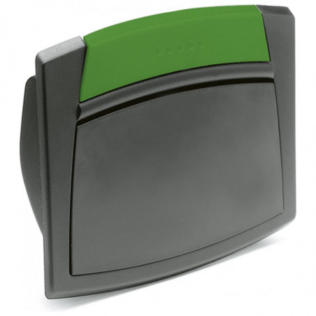 Uchwyt kasetowy EPR.120/F-SH-C17 - z klapką zielony