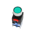 Przycisk sterowniczy z podświetleniem LAS0-A3Y-11/G/230, zielony, NO/NC, monostabilny