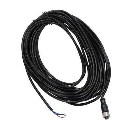 Kabel konektor żeński, M12 4-piny, prosty, 5m,Yumo