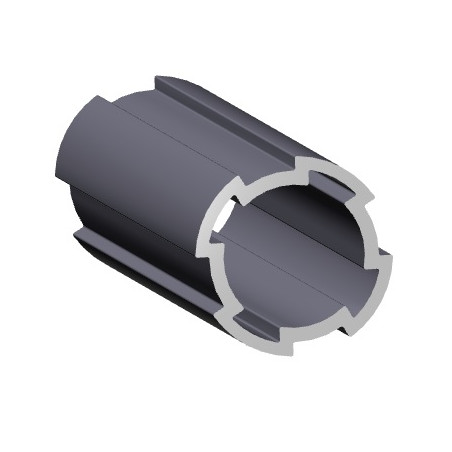 Konstrukcyjny Profil aluminiowy rurkowy D28mm