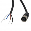 Kabel konektor żeński, M12 4-piny, prosty,10m,Yumo