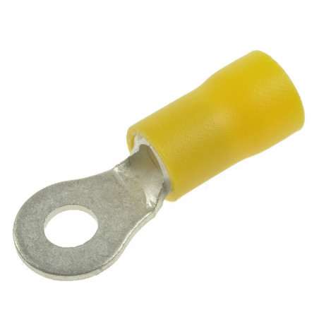Końcówka KOIM5Y oczkowa M5, izolowany, żółty, na przewód, 4-6mm2, cynowane, proste