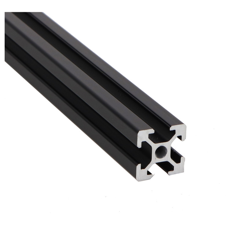 Konstrukcyjny Profil aluminiowy czarny 20x20 rowek 6 - 500mm Konstrukcyjny Profil aluminiowy czarny 20x20 rowek 6 - 500mm