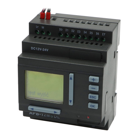 Sterownik programowalny APB-12MGDL 12-24V LCD