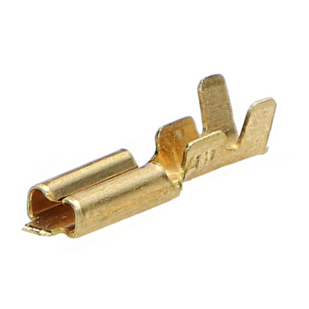 Konektor KPNF28 płaski nasuwka, 2,8x0,5mm nieizolowany, na przewód, 0,5-1,0mm2 proste