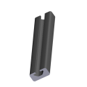 Konstrukcyjny Profil aluminiowy 10x20mm (rowek 5) Alutec K&K 1000 mm