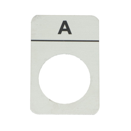 Tabliczka aluminiowa z oznaczeniem "A"
