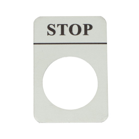 Tabliczka aluminiowa z oznaczeniem "STOP"