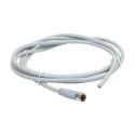 Kabel konektor żeński, M8 4-piny, prosty, 2m, PVC