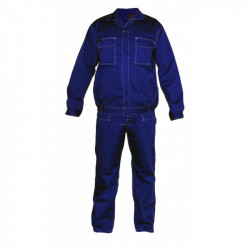 Ubranie robocze - bluza i spodnie ogrodniczki - Job-done Respect niebieskie 170/82-86/92-96
