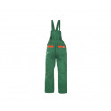Spodnie ogrodnicze dziecięce pinocchio zielone - rozmiar 90