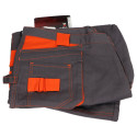 Spodnie do pasa Orion Teo szaro-pomarańczowe - rozmiar 64 p.112-116
