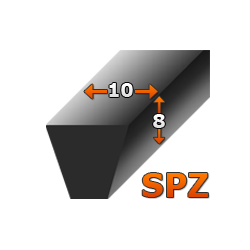 Pas klinowy Super HC-MN SPZ 1000 (10x8) GATES Pas klinowy Super HC-MN SPZ 1000 (10x8) GATES