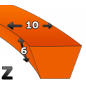 Pas klinowy ZX 23 (597Lp).Optibelt