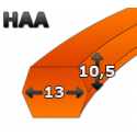 Pas klinowy obustronny Hi-Power-Dubl-V AA55 GATES