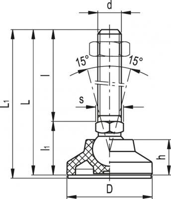 Stopy wahliwe LS.A-PP-AS-SST - Z podkładką antypoślizgową