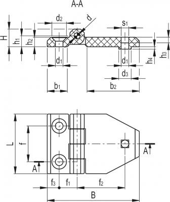 Zawiasy do montażu na szkle lub panelach CFM-TR-G - SUPER-technopolimer