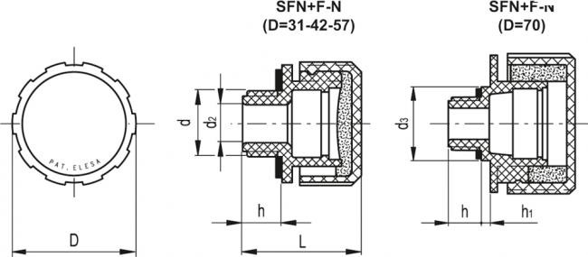 Korki odpowietrzające SFN+F-N - Z filtrem powietrza, bez oznaczenia „OIL” (OLEJ)