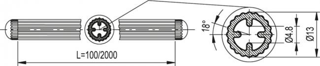 Łączniki MSR.60-T13 - Profile rurowe