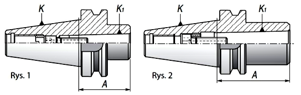 Tuleja redukcyjna BT40.A70.MK3S - rysunek techniczny