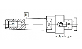 Trzpienie frezarskie do frezów nasadzanych z rowkiem zabierakowym DIN 138 | MK-D