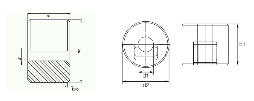 Cylindryczne - iglidur J - rysunek techniczny