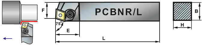 Noże składane PCBNR/L