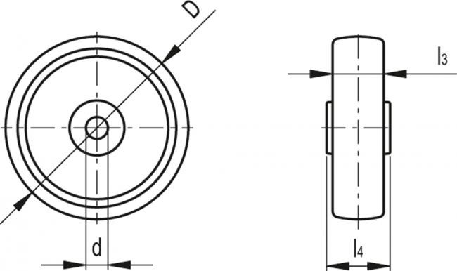 Zestawy kołowe RE.G1 - rysunek techniczny