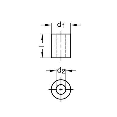 Moduły GN 910.8 - rysunek techniczny