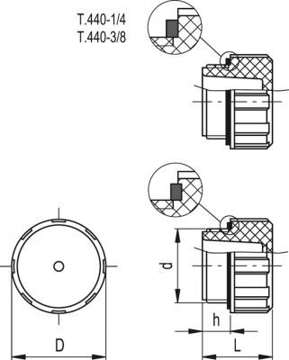 Korki T.440 - Technopolimer, temperatura pracy do 100°C