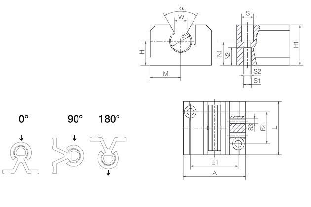 Łożysko stojakowe DryLin R OJUME-06-16 IGUS - rysunek techniczny